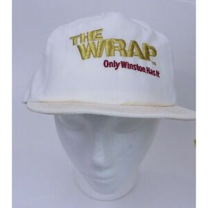 Vtg Winston Cigatettes The Wrap Hat Cap Snapback Nylon‎